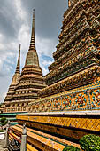 Bangkok Wat Pho, the group of the chedi of the four kings. 